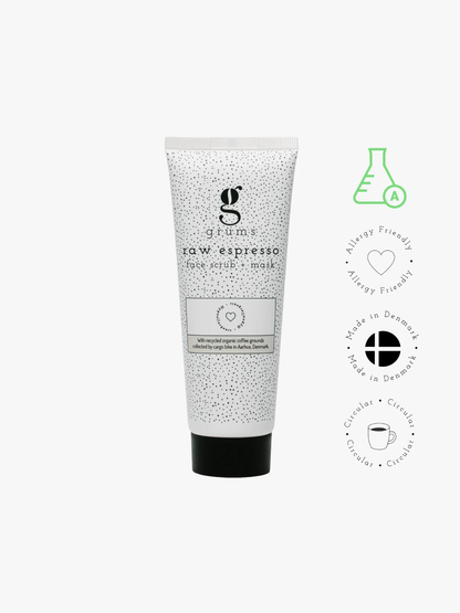Raw espresso face scrub + mask